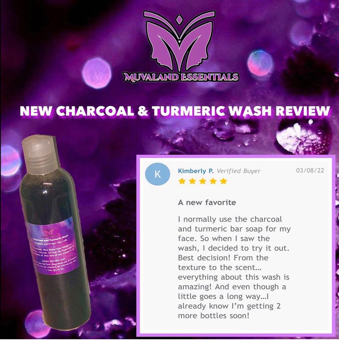 Charcoal and Turmeric Healing Wash